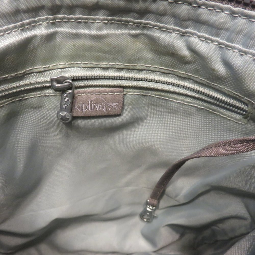 Kipling Gray Medium Crossbody Bag, Euc - image 6
